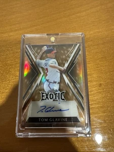 2023 Leaf Exotic Tom Glavine Auto 1/1 Atlanta Braves - Picture 1 of 3