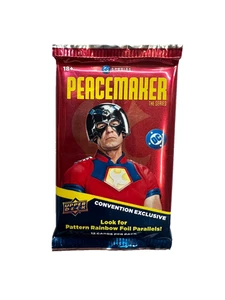 SDCC 2025 EXCLUSIVE UPPER DECK DC STUDIOS PEACEMAKER CARDS SEALED PACK - Picture 1 of 2