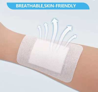 50pcs Large Medical Adhesive Wound Dressings 6×7cm Hypoallergenic Bandages - NEW - Image 1 of 4