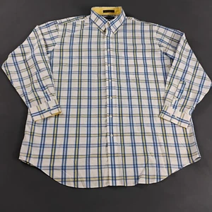 Paul Fredrick Mens Shirt Clasic Fit Size 18X35 No-Iron Two Ply Cotton Multicolor - Picture 1 of 12