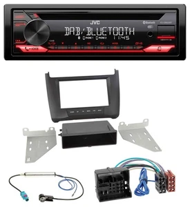 JVC CD DAB USB Bluetooth MP3 Autoradio für VW Polo (ab 2014) - schwarz - Bild 1 von 8