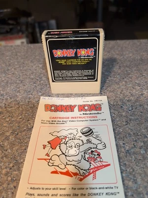 Atari 2600 Donkey Kong With Manual Tested Combine Ship - Image 1 of 4