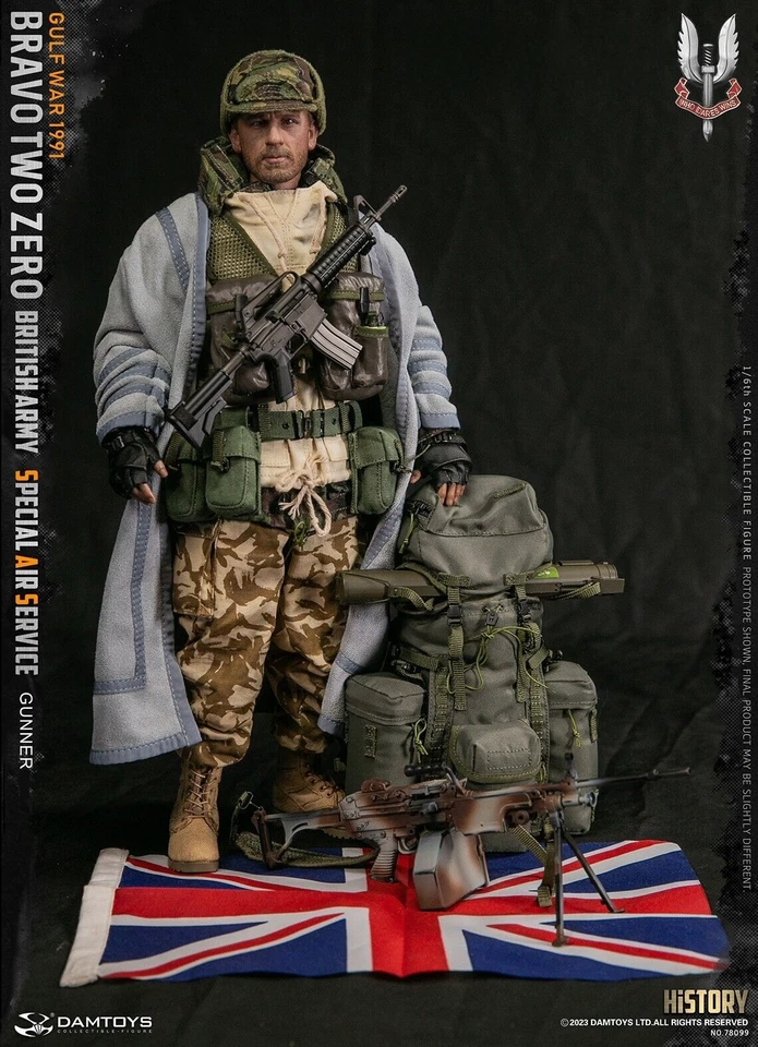 DAMTOYS British Army Special Air Service (SAS) Gunner Gulf War 1991 1/6 Figure - Image 1 of 4
