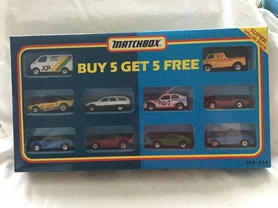 MATCHBOX MB 824 10 VEHICLE GIFT SET WITH SUPER GT CARS - BOXED - Image 1 of 4