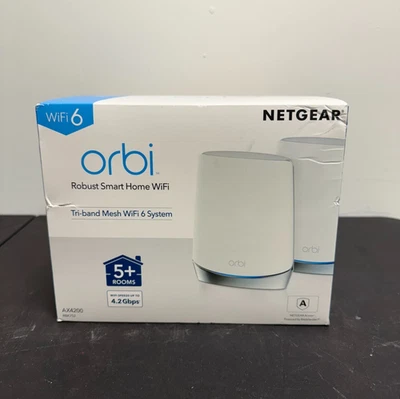 NETGEAR Orbi RBK752 Tri-Band Mesh Wi-Fi 6 System (Set of 2) - Image 1 of 4