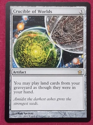 Magic The Gathering FIFTH DAWN CRUCIBLE OF WORLDS artifact card MTG - Image 1 of 2