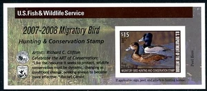 Scott # RW74A 2007 Federal Duck Stamp Mint NH Self Adhesive issue - Picture 1 of 1