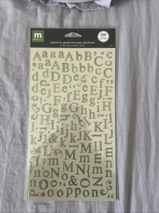 Making Memories Creative Letter Stickers #31044 Shimmer Alpha Greenhouse Paperie - Picture 1 of 2
