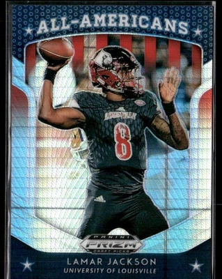 Lamar Jackson 2019 Panini Prizm Draft Picks #59 Prizms Hyper #/75 51632 - Image 1 of 2