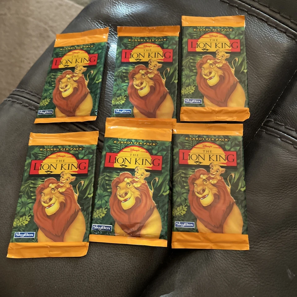 A Lion King 1995 Skybox Trading Cards Pack Stickers Puzzles