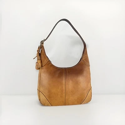 Coach Hamilton F10280 Vintage Medium Brown Leather Hobo Shoulder Bag Y2K Era - Image 1 of 4