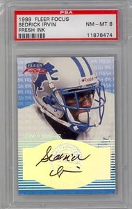 1999 Fleer Focus "Fresh Ink" Sedrick Irvin PSA8 PSA - Picture 1 of 2