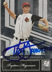 Oakland A's TRYSTAN MAGNUSON Signed Elite Card - Picture 1 of 1