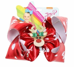 Reindeer Christmas 8" Bow - Picture 1 of 1