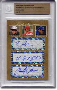 Tim Alderson * Kyle DRABEK * Chris Withrow * Rookie Autograph BGS Auto RC #/10 - Picture 1 of 1