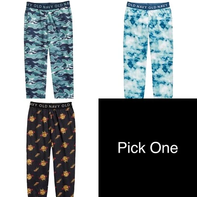 Old Navy Boy Exposed Elastic Pizza Tie Dye Pajama Pants Joggers XS - Image 1 of 4