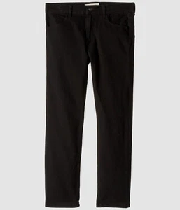 $295 Appaman Kids Boy Black Stretch Low-Rise Flat-Front Zip-Fly Trousers Pants 8 - Picture 1 of 2