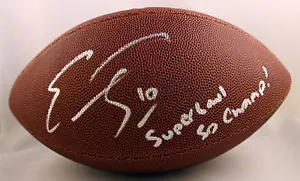 Denver Broncos Emmanuel Sanders Signed Full Size NFL Composite Football SB 50 Ch - Picture 1 of 1