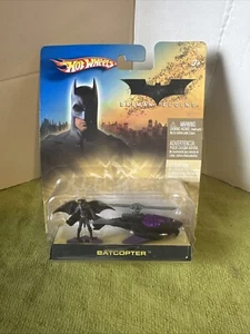 Hot Wheels Batman Begins Series- Bat Copter And Collectible Figure - Picture 1 of 2