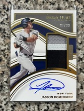 2023 Panini Immaculate Jasson Dominguez Prospect Patch Auto SP 84/99 Yankees 🔥