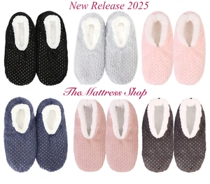 ~❤️~SNUGGUPS Womens Metallic Slippers Pink Blue Black Sploshies Ladies Present - Picture 1 of 27