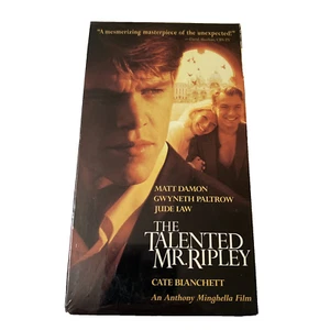 The Talented Mr. Ripley VHS Matt Damon Jude Law GwynethPaltrow CateBlanchett NIP - Picture 1 of 3