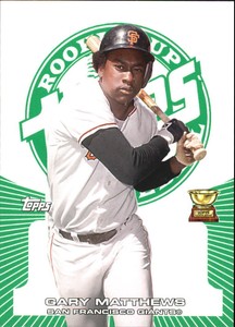 2005 (GIANTS) Topps Rookie Cup Green #29 Gary Matthews /199