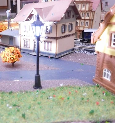 3 schwarze Laternen, Lampen, 70 mm hoch, warmweiße LED - Bild 1 von 4