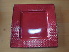 Roscher VERONA RED SQUARE Dinner Plate 11" embossed rim 1 ea         7 available