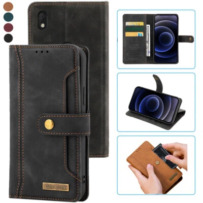 Alcatel Lumos Notebook Style Card Case,Leather Magnetic Flip CaseFor Alcate axel - Image 1 of 4