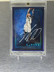 2015-16 PANINI LUXE METAL FRAME BLUE AUTO SIGNATURE Zach Lavine 1/15 - Picture 1 of 2
