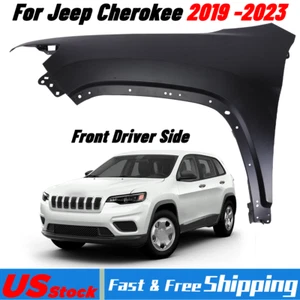 Front Left Side Fender For 2019-2023 Jeep Cherokee Replacement LH 68640469AA - Picture 1 of 13