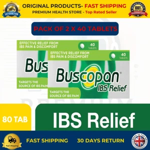 Buscopan IBS Relief 80 Tablets | Pack of 4 | Fast Stomach Pain Relief | UK STOCK - Picture 1 of 4