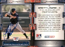 Brett Lawrie Signed 2008 TriStar Prospects Plus #15 Card AZL Brewers Auto AU