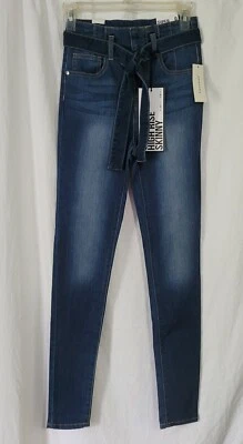 Женские узкие джинсы из денима Almost Famous с супервысокой талией размер 0 - Изображение 1 из 4