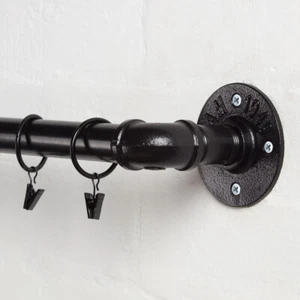 Curtain Pole / Rail - Made from Powder Coated Industrial Pipe and Pipe Fittings! - Picture 1 of 11