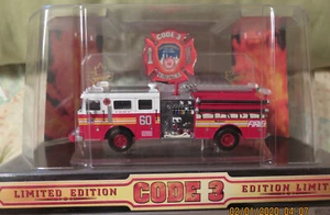 Code 3 FDNY Seagrave Pumper E60 MID w/ Sleeve #02453 Canadian Edition - Picture 1 of 6