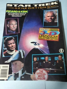 STAR TREK GENERATIONS MAGAZINE-LENTICULAR COVER PUB BY STARLOG - Picture 1 of 13