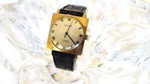 Vintage CARLISLE Swiss 17jewels Gold Tone Men's Watch  (K3) - Picture 1 of 11