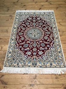 Magnifique Tapis Oriental Nain En Soie 9 La (143 X 100) Haute Qualité Neuf - Bild 1 von 8