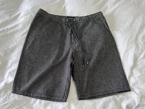 Brixton | Mens Charcoal Black Elastic Waist Skate Shorts | Drawstring Waist Med - Picture 1 of 11
