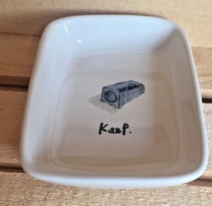 Rae Dunn ~ "Keep" ~ Plato de oficina/escritorio/baratija ~ NUEVO - Imagen 1 de 2