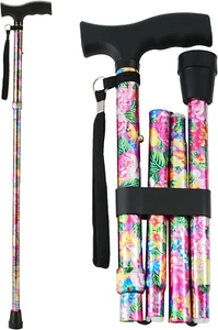 Baston Para Caminar Altura 5 Niveles Plegables Ajustables Para Hombres Y Mujeres - Foto 1 di 13