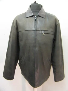 VINTAGE 80'S CHEVIGNON LEATHER HIGHWAYMAN BIKER JACKET SIZE UK M - Picture 1 of 18