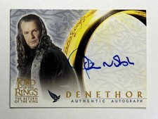 Topps Lord of the Rings Return of the King Auto John Noble Denethor Autograph