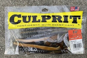 2 Packs Culprit bass worm Crawdad 10” Fishing Lures - Picture 1 of 2