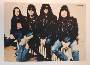 RAMONES ~ Vintage pic of the band PUNK ROCK oop ~ Magazine Page PINUP - Picture 1 of 1
