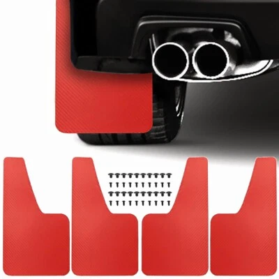 Red Mud Flaps For Mazdaspeed 3 & Mazda 3 GT Sport 2 6 RX-7 RX-8 Splash Guards Foto 1 de 4