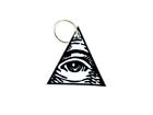 Keychain keyring patch shield eye annuit coeptis all seeing triangle horus