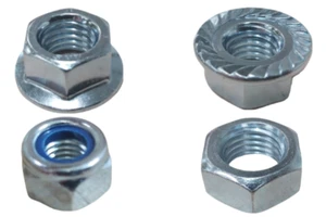 Bright Zinc Plated (BZP) Nuts - Hex / Flange / Nyloc M6 M8 M10 M12 M16 - Picture 1 of 5